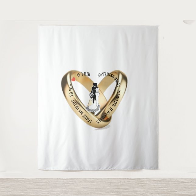 Tapete De Parede Eu dei meu coração para você (Frente)