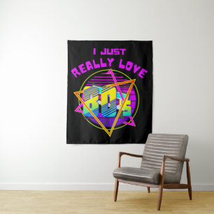 TAPETE DE PAREDE EU SIMPLESMENTE AMO OS ANOS 80