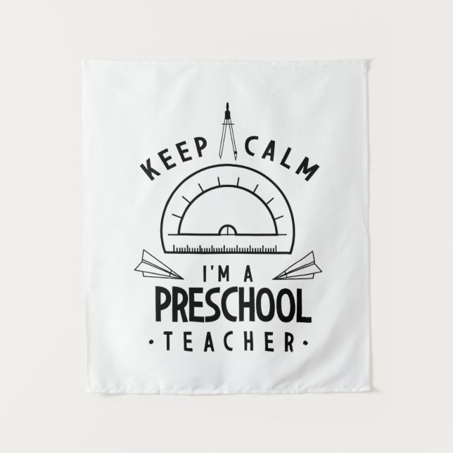 Tapete De Parede Eu Sou Professora Da Pré-Escola (Frente)
