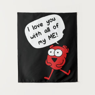 Tapete De Parede Eu Te Amo Com Todo o Meu Ser – Fofo Dia dos Namora