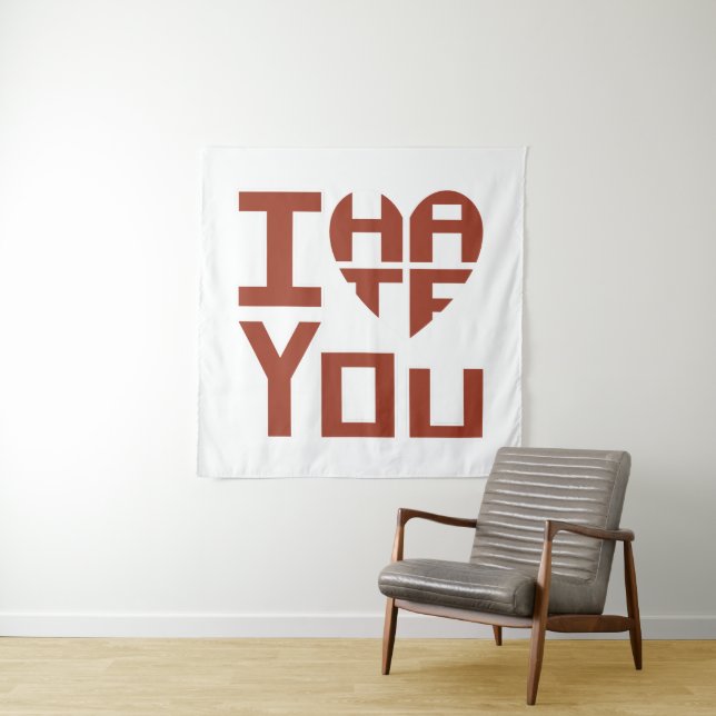 Tapete De Parede Eu Te Corroto, mas eu te odeio (In Situ)