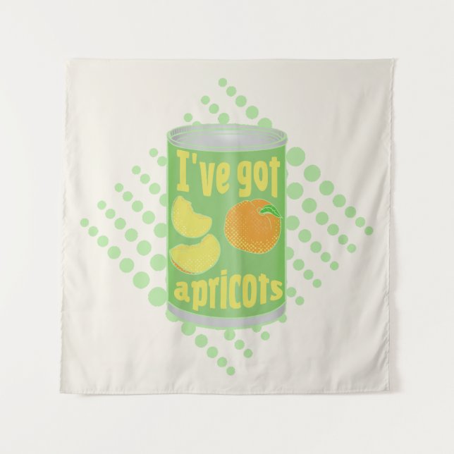 Tapete De Parede Eu tenho damascos Tin de fruta (Frente)