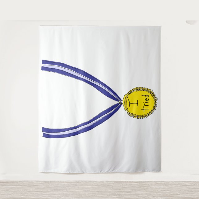 Tapete De Parede Eu Tentei Medalha (Frente)