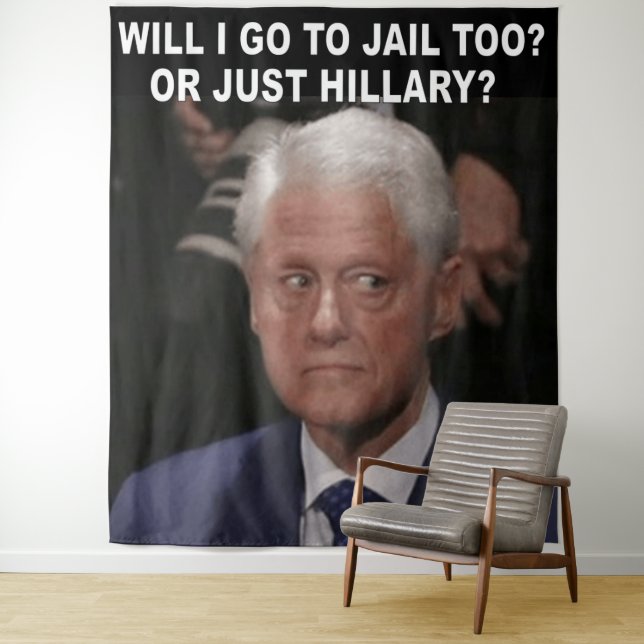 TAPETE DE PAREDE EU VOU TAMBÉM À CADEIA? OU SÓ HILLARY? (In Situ)