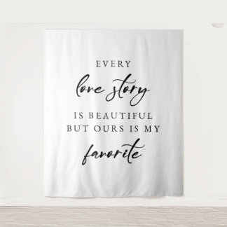 Tapete De Parede “Every Love Story Is Beautiful” Elegant Wedding