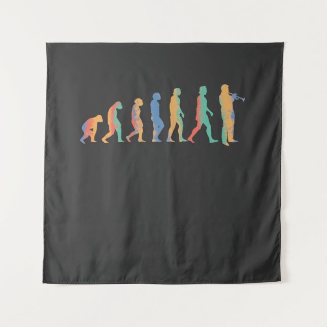 Tapete De Parede Evolução de Trompete (Frente)
