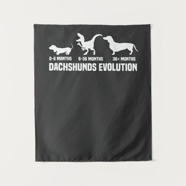 Tapete De Parede Evoluções de Dachshund (Frente)