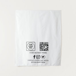 Tapete De Parede Exibição de marcação de código QR de logotipo de n
