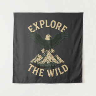 Tapete De Parede Explore a Natureza - Águia Cálida e Aventura de Mo