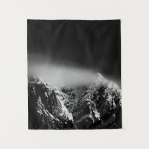 Tapete De Parede Exposição longa, em preto e branco, das nuvens s