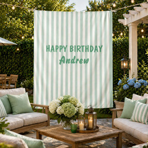 Tapete De Parede Faça Aniversário Estandarte Personalizado Tapeçari
