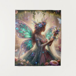 Tapete De Parede Fada com flores