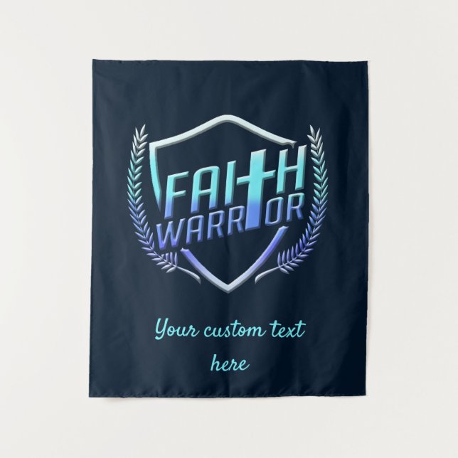 Tapete De Parede Faith Warrior Christian Blue Purple Ombre (Frente)