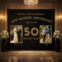 Faixa de Aniversário de 50 Anos de Casamento - Ano
