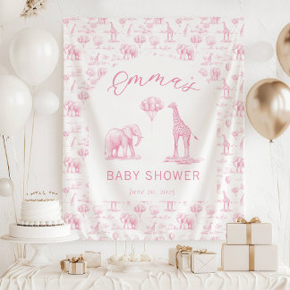 Tapete De Parede Faixa de Bebê Menina Rosa Bege Chuveiro de Bebê Sa