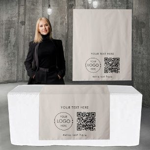 Tapete De Parede Faixa de Mesa Banner de Loja Pop Up Código QR do L