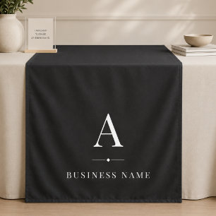 Tapete De Parede Faixa de Mesa Banner Empresarial Marca Preta Branc