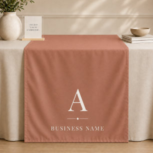 Tapete De Parede Faixa de mesa com marca Terracotta Business