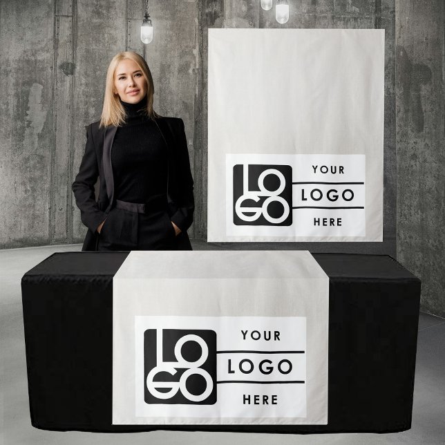 Tapete De Parede Faixa de mesa de banner para stand de mercado de l (Pop Up Shop Table Runner Banner Market Booth Logo Tapestry)