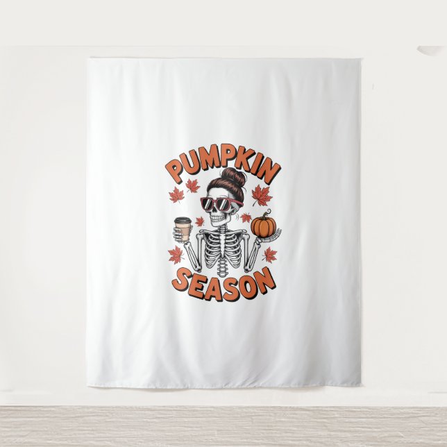 Tapete De Parede Fall Autumn Pumpkin (Frente)