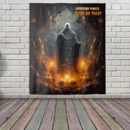 Tapete De Parede Fantasma Assustador de Halloween Pendurado