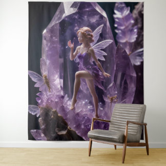 Tapete De Parede Fantasy Garden Jewel Amethyst Fairy Backdrop