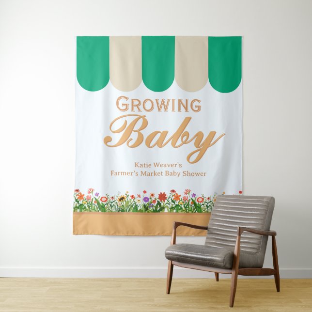Tapete De Parede Farmers Market Baby Shower - Gender Neutral  (In Situ)