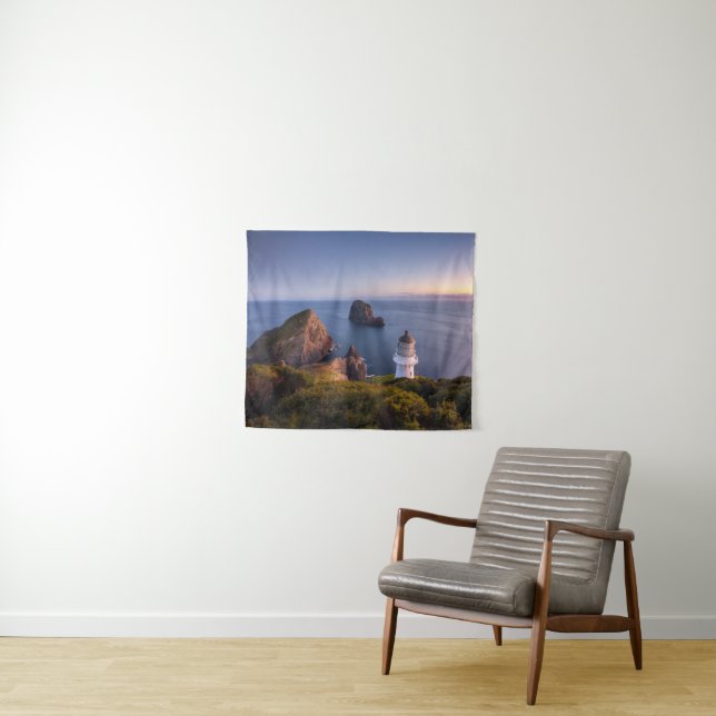 Tapete De Parede Faróis | Farol Cape Brett Nova Zelândia (In Situ (Horizontal))