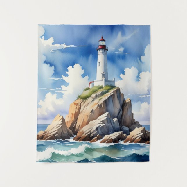 Tapete De Parede Farol Acima das Marés (Frente)