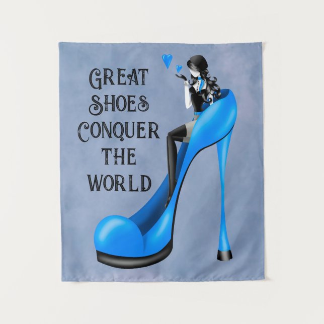 Tapete De Parede Fashion Diva em Stiletto (Frente)