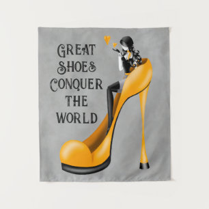 Tapete De Parede Fashion Diva em Stiletto