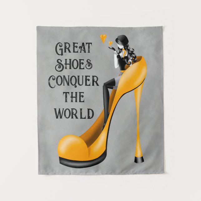 Tapete De Parede Fashion Diva em Stiletto (Frente)