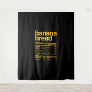 Tapete De Parede Fatos Nutricionais do Pão de Banana Engraçado Ch d