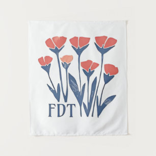 Tapete De Parede FDT Floral Wreath Feminina Subtil Boho Anti-Trump