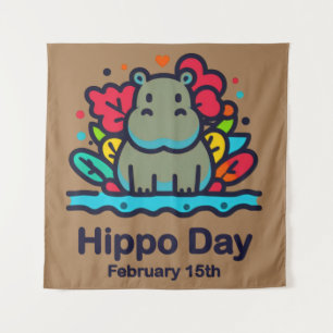 Tapete De Parede Feb 15 Hippo Day