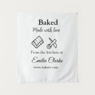 Tapete De Parede Feita com amor, empresa de padaria adiciona textur