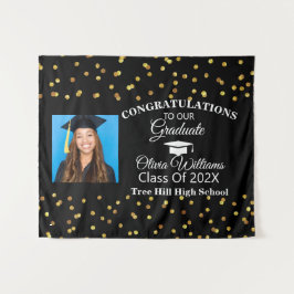 Tapete De Parede Felicidades Graduado Foto Turma de 2021 dourado pr