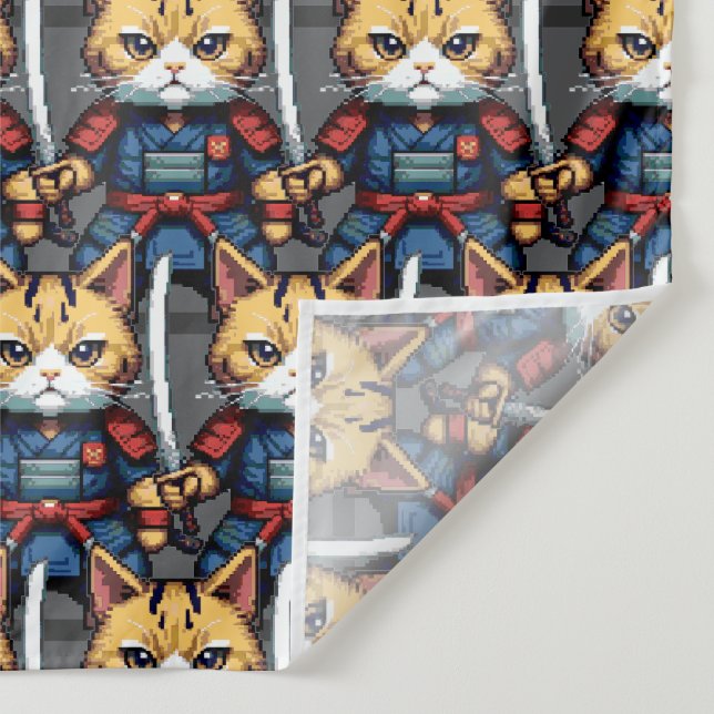 Tapete De Parede Feline Samurai Warrior (Detalhe)