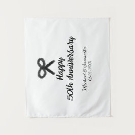 Tapete De Parede Feliz 50º aniversário adicionar nome do casal data