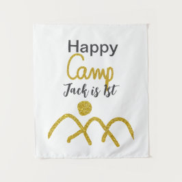 Tapete De Parede Feliz acampamento criança um aniversário crianças 