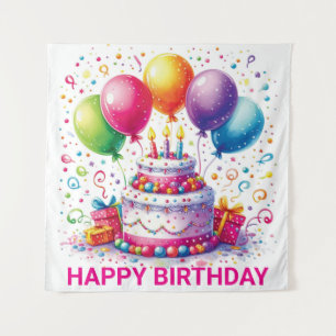Tapete De Parede Feliz Aniversário