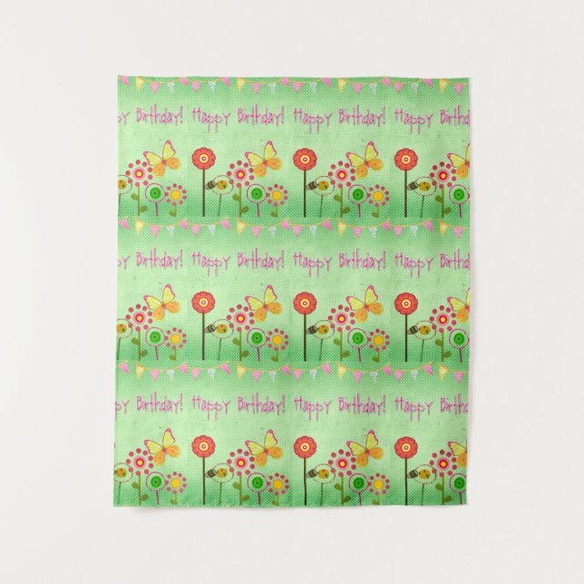 Tapete De Parede Feliz Aniversário (Frente)