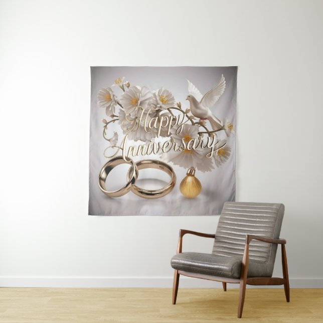 Tapete De Parede Feliz Aniversário de Casamento  (In Situ)