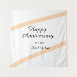 Tapete De Parede Feliz aniversário de casamento linhas laranja past