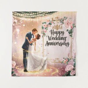 Tapete De Parede Feliz Aniversário de Casamento Mural #2
