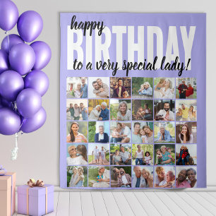 Tapete De Parede Feliz Aniversário personalizado para... 30 Colagem