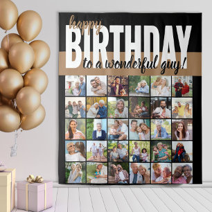 Tapete De Parede Feliz Aniversário personalizado para .. 30 Colagem