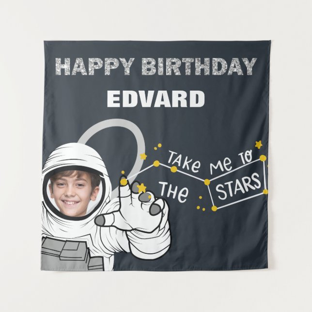 Tapete De Parede Feliz Astronauta Foto de Astronauta (Frente)