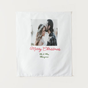 Tapete De Parede Feliz casal de Natal - adicione nome feliz holida