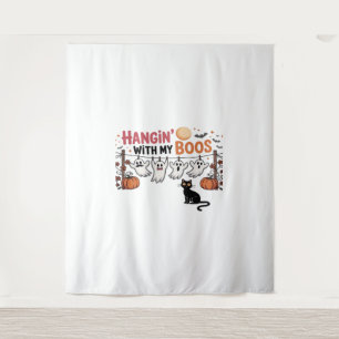 Tapete De Parede Feliz Ghost Cat PNG Boo-Day - Sobretamanho Cute Sp